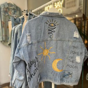 Chaqueta Jean pintadas a mano